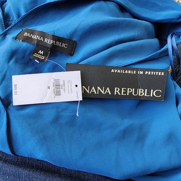 NWT BANANA REPUBLIC Double Wrap Blouse Size M NWT - Picture 6 of 7